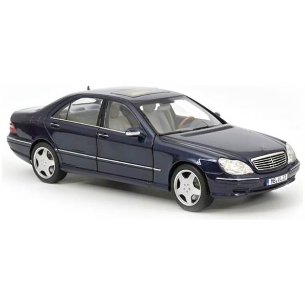 Mercedes Benz S55 AMG 2000 Blue Metallic - John Ayrey Die Casts